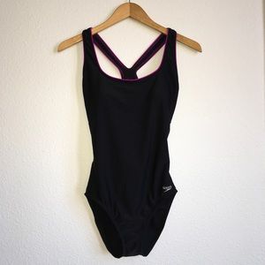 Black Speedo Swimsuit Size 10